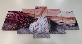 Quadri 5 pezzi – Lettere nostalgiche