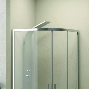 Cabina doccia 80x80 semicircolare vetro 8mm anticalcare altezza 200 KE2000 - KAMALU