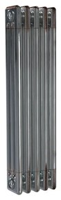 Termosifone in acciaio tubolare 3 colonne 5 elementi interasse 813 mm ERCOS Comby grigio