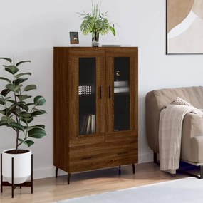 Credenza Rovere Marrone 69,5x31x115 Cm İn Legno Multistrato /