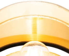 Lampada da tavolo moderna nera con oro - Elif