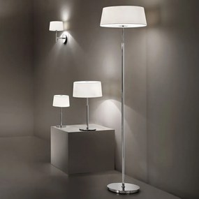 Lampada Da Scrivania-Ufficio Moderna Hilton Metallo Bianco 1 Luce G9 3W 3000K