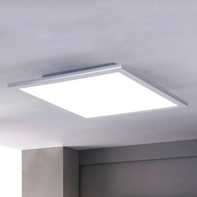 Pannello LED Lindby Livel, CCT, 62 cm x 62 cm, argento, alluminio