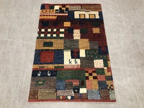 Gabbeh Tappeto 100 x 150 (Iran) Annodato A Mano