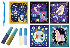 Sabbia fosforescente e glitter « Notte magica »