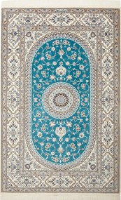 Nain Tappeto persiano 130x200 Verde (Iran) Annodato A Mano
