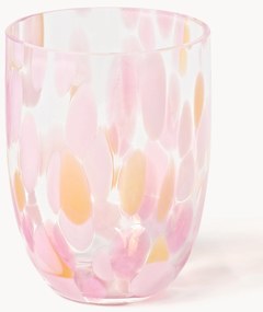Bicchieri per acqua in vetro soffiato Big Confetti 6 pz
