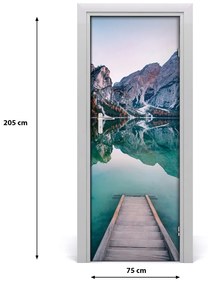 Rivestimento Per Porta Lago di montagna 75x205 cm