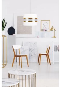 Lampadario a sospensione con filo LIND 1xE27/60W/230V bianco