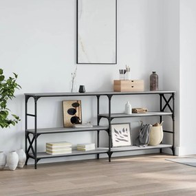Tavolo Consolle Grigio Sonoma 180x29x76,5 Cm Legno Multistrato /