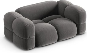 Divano grigio con rivestimento in velluto 180 cm Loretto – Cosmopolitan Design