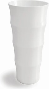 Lavabo da terra freestanding design cilindrico bianco | Litos-L42 - KAMALU