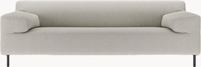 Divano 3 posti grigio polvere/nero freistil180, larg. 222 cm