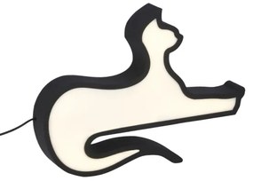 Lampada da tavolo LED per bambini CAT LED/13W/230V nera