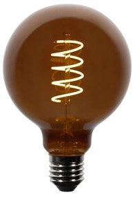 Set di 5 lampadine LED E27 dimmerabili G95 marroni 4W 120 lm 1800K