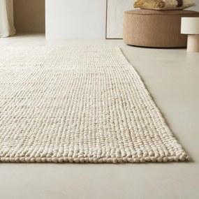 Tikamoon - Tappeto rettangolare in cotone 250x350 cm Arya beige