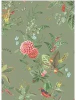 Eijffinger Carta da parati Floris - Kaki