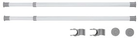 Set di 2 bastoni telescopici per abiti, lunghezza 75 - 120 cm Herkules - Wenko