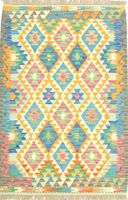 Kilim Tappeto orientale 100x150 Verde (Afghanistan) Tessuto A Mano