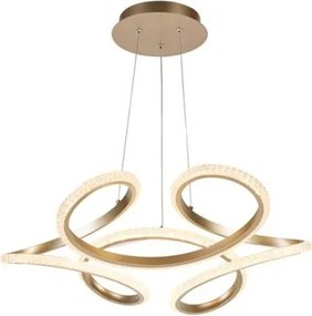 Searchlight 66110CP - Lampadario LED dimmerabile a sospensione con cavo DOODLE LED/40W/230V ottone