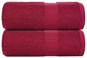 Asciugamani Per Sapone 2 Pz Bordò 30x30 Cm 360 G/m² 100% Cotone /