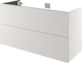 Mobile da bagno porta lavabo Neo Groove L120 X P48 X H70 due cassetti lino