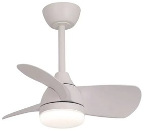 VENTILATORE 3 PALE LED 17W CUKI BIANCO