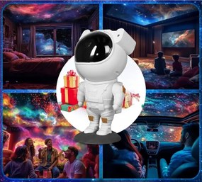 Proiettore LED RGB LED/5W/5V astronauta + telecomando