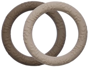 A Little Lovely Company - massaggiagengive in silicone - crema di cioccolato, 2 pezzi