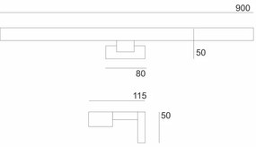 Brilagi-Illuminazione a LED per specchi da bagno WOODY MIRROR LED/15W/230V IP44 quercia/bianco