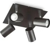 Lampada da soffitto nero L 305 x H 130 x P 305 mm