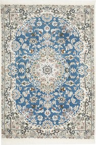 Nain Tappeto persiano 150x100 Blu (Iran) Annodato A Mano