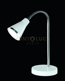 Lampada tavolo led c/flex bianca arras r52711101