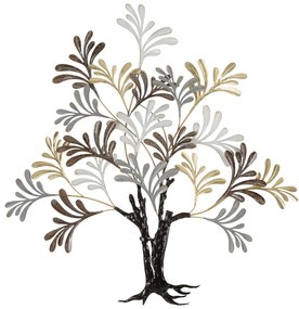 Pannello Decorativo in Ferro a Forma di Albero Lixy 3D cm 97,2x8,9x100,3