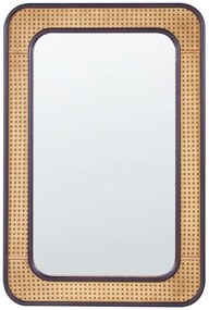 Specchio nero 60 x 90 cm BERNAS Beliani