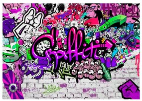 Fotomurale  Purple Graffiti