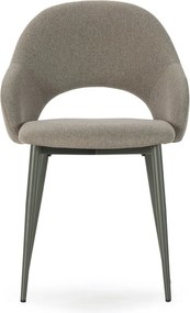 Sedie da pranzo in set verdi in imbottito 2 pz Lia – Marckeric