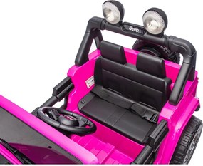 Macchina Elettrica per Bambini Jeep Wrangler Rubicon 12V con Telecomando Rosa...