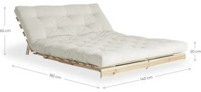 Divano letto verde 140 cm Roots - Karup Design