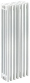 Radiatore acqua calda EQUATION Comby in acciaio 4 colonne, 7 elementi, interasse 813 mm, bianco