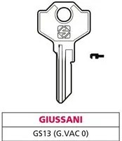 20pz chiave ottone gs13 (g. vac 0) giussani vit47599