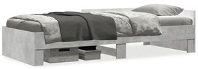 Giroletto grigio cemento 100x200 cm in legno multistrato