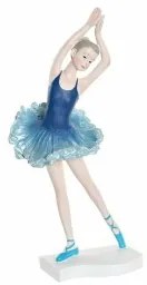 Statua Decorativa DKD Home Decor Azzurro Romantico Ballerina Classica 11 x 6 x 23 cm