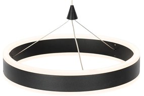 Lampada a sospensione nera 30 cm con LED a 3 livelli di dimmerazione - Lyani