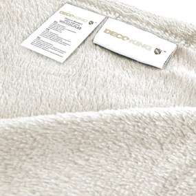 Coperta in microfibra in crema Mic, 220 x 240 cm - DecoKing