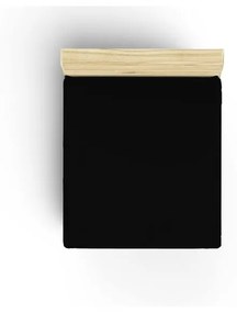 Lenzuolo nero in cotone elasticizzato 140x190 cm - Mijolnir