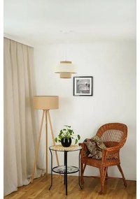 Brilagi - Lampadario a cavo DALLAS 1xE27/15W/230V Ø30 cm marrone/crema/bianco