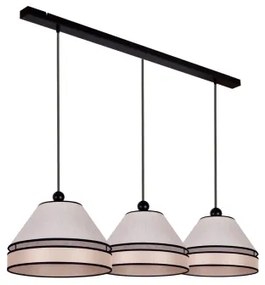 Duolla - Lampadario a sospensione con filo AVIGNON 3xE27/15W/230V beige