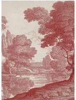 Coordonne Wandbild Engraving - Red
