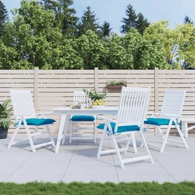 Cuscini Per Sedia 4pz Azzurro 40x40x7 Cm İn Tessuto Oxford /